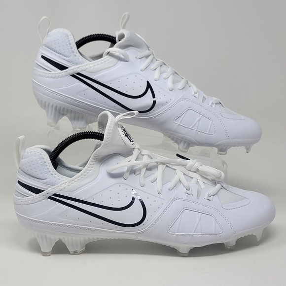Nike Huarache 9 Varsity LAX Lacrosse Cleat White/Black Men Sz 8.5 FD0090-101 New